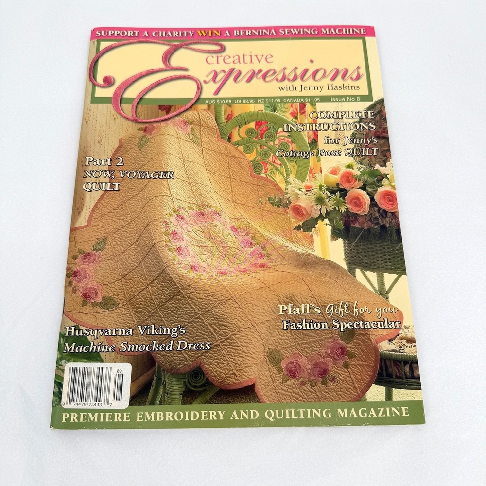 Creative Expressions Magazine Issue 8 Jenny Haskins‎ Embroidery Quilting
